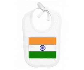 Bavoir bébé personnalisé Drapeau Inde