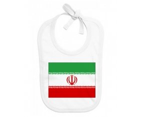 Bavoir bébé personnalisé Drapeau L'Iran