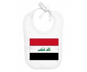 Bavoir bébé personnalisé Drapeau Irak