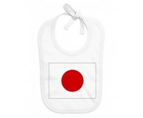 Bavoir bébé personnalisé Drapeau Japon