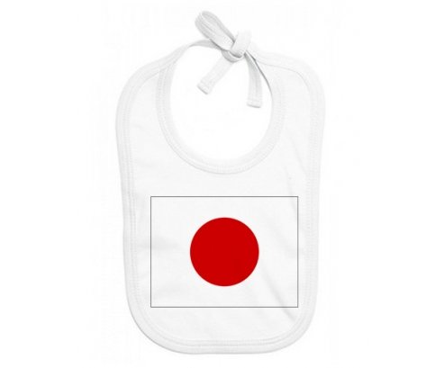 Bavoir bébé personnalisé Drapeau Japon
