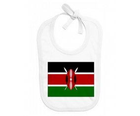 Bavoir bébé personnalisé Drapeau Kenya