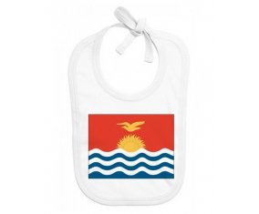 Bavoir bébé personnalisé Drapeau Kiribati