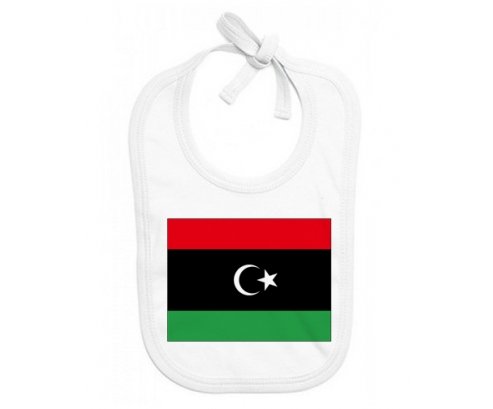Bavoir bébé personnalisé Drapeau Libye