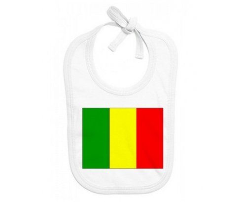 Bavoir bébé personnalisé Drapeau Mali