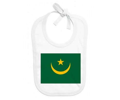 Bavoir bébé personnalisé Drapeau Mauritanie