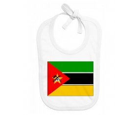 Bavoir bébé personnalisé Drapeau Mozambique