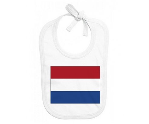 Bavoir bébé personnalisé Drapeau Pays-Bas