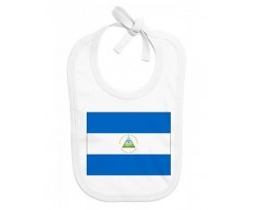 Bavoir bébé personnalisé Drapeau Nicaragua