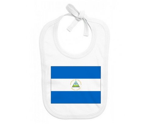 Bavoir bébé personnalisé Drapeau Nicaragua