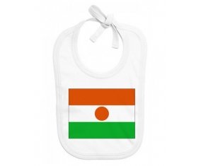 Bavoir bébé personnalisé Drapeau Niger