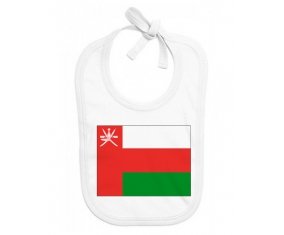 Bavoir bébé personnalisé Drapeau Oman