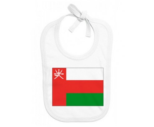 Bavoir bébé personnalisé Drapeau Oman