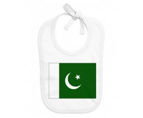 Bavoir bébé personnalisé Drapeau Pakistan