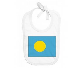 Bavoir bébé personnalisé Drapeau Palau