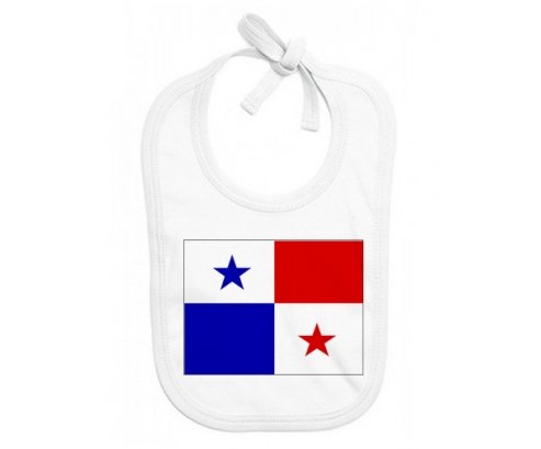 Bavoir bébé personnalisé Drapeau Panama