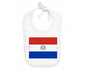 Bavoir bébé personnalisé Drapeau Paraguay