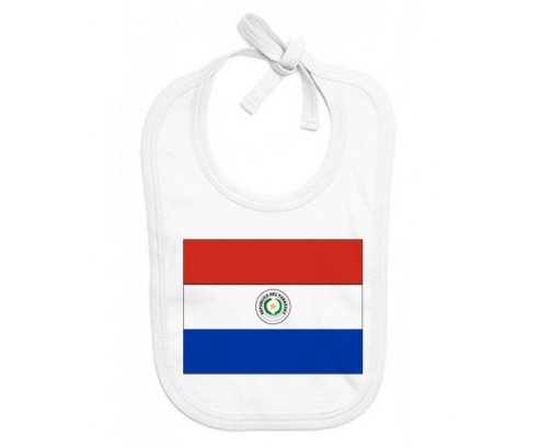 Bavoir bébé personnalisé Drapeau Paraguay