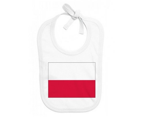 Bavoir bébé personnalisé Drapeau Pologne