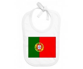 Bavoir bébé personnalisé Drapeau le Portugal