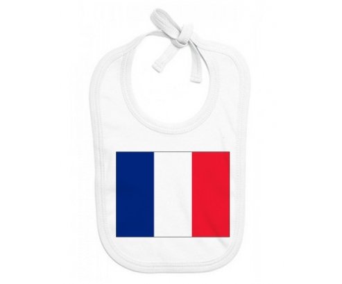 Bavoir bébé personnalisé Drapeau île de la Réunion