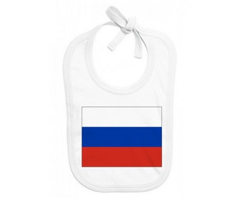 Bavoir bébé personnalisé Drapeau Russie