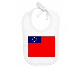 Bavoir bébé personnalisé Drapeau Samoa