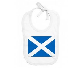 Bavoir bébé personnalisé Drapeau Écosse