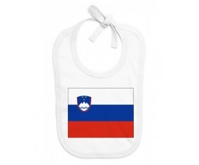 Bavoir bébé personnalisé Drapeau Slovénie