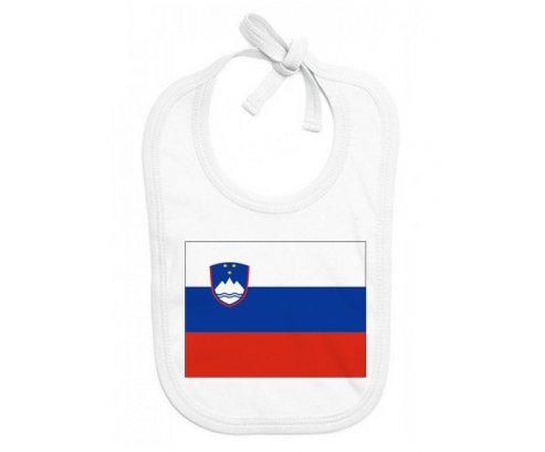 Bavoir bébé personnalisé Drapeau Slovénie