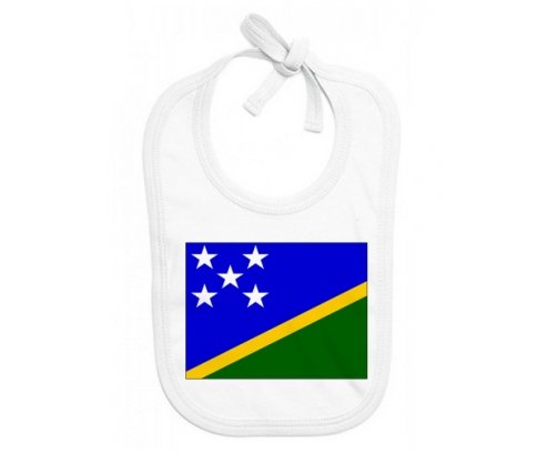Bavoir bébé personnalisé Drapeau îles Salomon