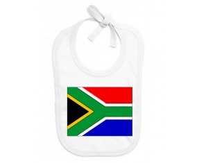 Bavoir bébé personnalisé Drapeau Afrique du Sud