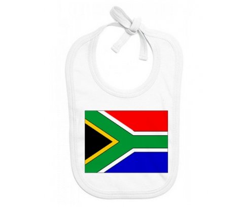 Bavoir bébé personnalisé Drapeau Afrique du Sud