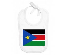 Bavoir bébé personnalisé Drapeau Soudan du sud