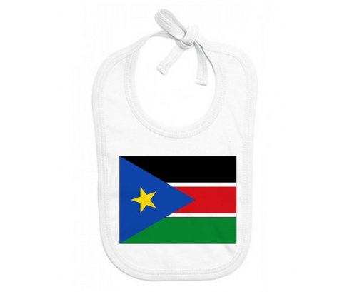 Bavoir bébé personnalisé Drapeau Soudan du sud