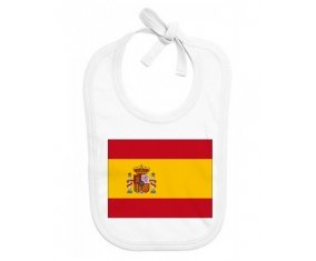 Bavoir bébé personnalisé Drapeau Espagne