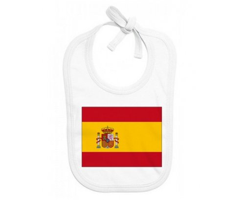 Bavoir bébé personnalisé Drapeau Espagne