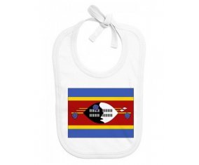 Bavoir bébé personnalisé Drapeau Swaziland