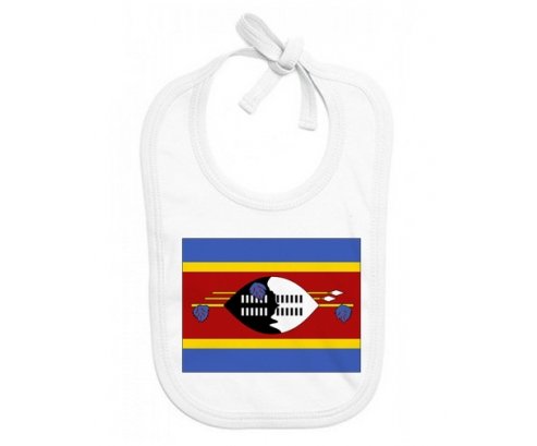 Bavoir bébé personnalisé Drapeau Swaziland