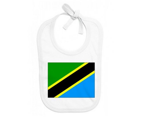 Bavoir bébé personnalisé Drapeau Tanzanie