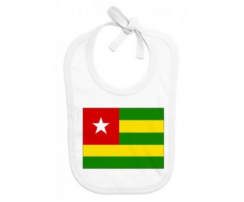 Bavoir bébé personnalisé Drapeau Togo