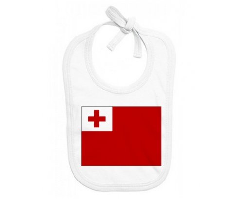 Bavoir bébé personnalisé Drapeau Tonga