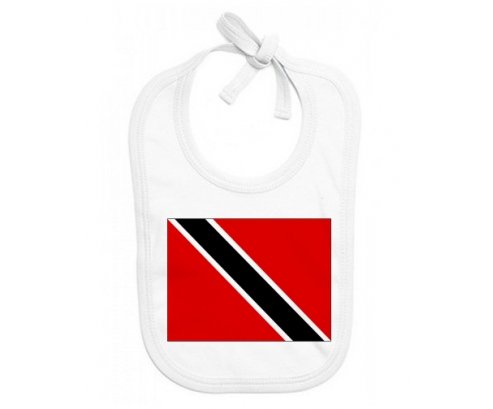 Bavoir bébé personnalisé Drapeau Trinité-et-Tobago