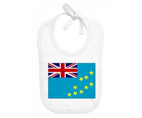 Bavoir bébé personnalisé Drapeau Tuvalu