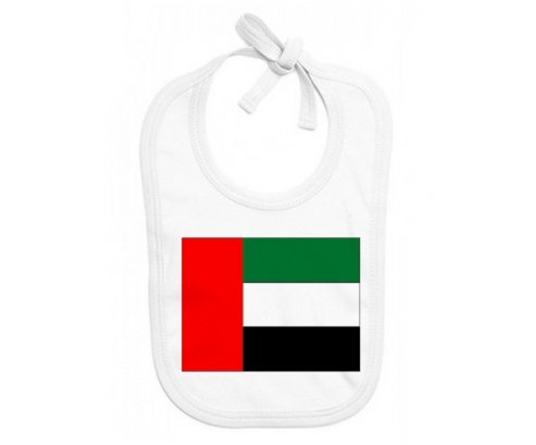 Bavoir bébé personnalisé Drapeau Emirats Arabes Unis