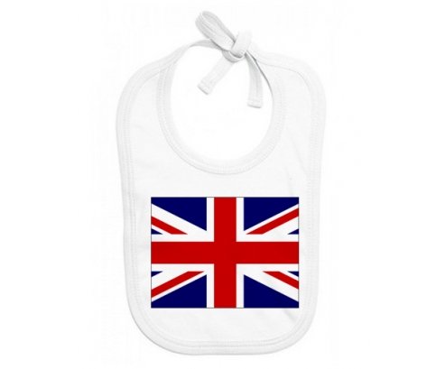 Bavoir bébé personnalisé Drapeau Royaume-Uni