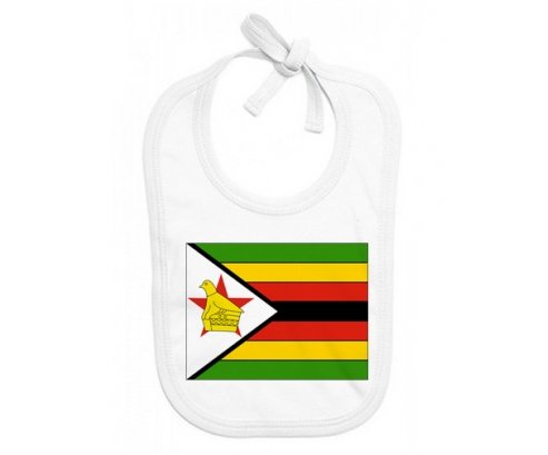 Bavoir bébé personnalisé Drapeau Zimbabwe