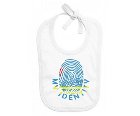 Bavoir bébé personnalisé Empreinte My Identity Aruba
