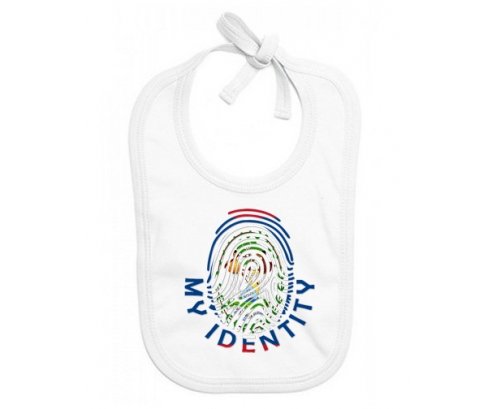 Bavoir bébé personnalisé Empreinte My Identity Belize