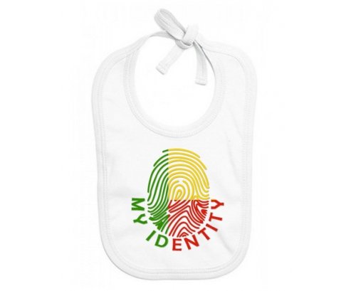 Bavoir bébé personnalisé Empreinte My Identity Bénin